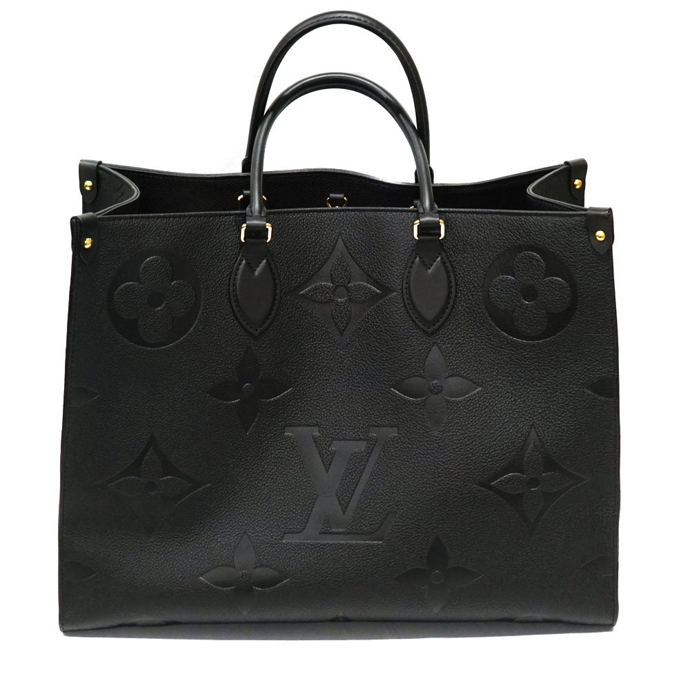 LOUIS VUITTON On The Go Monogram Empreinte Leather Tote Bag Shoulder Strap